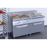 thumbnail of METRO PROFESSIONAL Gas Rostbräter Aufsatzgerät GGCB1700, Edelstahl, 35.6 x 51 cm, 7 kW, gewellt