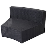 thumbnail of Luxe poly rotan set Savoie, loungeset, XXL bank rond, antraciet kussens grijs