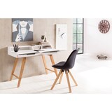 thumbnail of Schreibtisch 110x85x60 cm MDF weiß Arbeitstisch Laptoptisch Bürotisch & Ablage