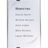 thumbnail of Schild I DURABLE Türschild Info-Sign, Aluminium, 210x297mm, inkl. Befestigungsmaterial