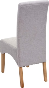 thumbnail of 6er-Set Esszimmerstuhl gepolstert | HxBxT 100x44x56cm | Sitzhöhe 48cm | Stoff/Textil MVG-zertifiziert | Creme Beige | helle Beine | Küchenstuhl Stuhl