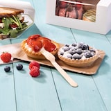 thumbnail of BIOZOYG 3000 Stück Einwegteller 10 x 16 cm Pappteller, biologisch abbaubar, braun, rechteckig, recyclingfähig, robust Bioteller, Einweggeschirr