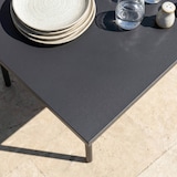 thumbnail of Table de terrasse en acier gris