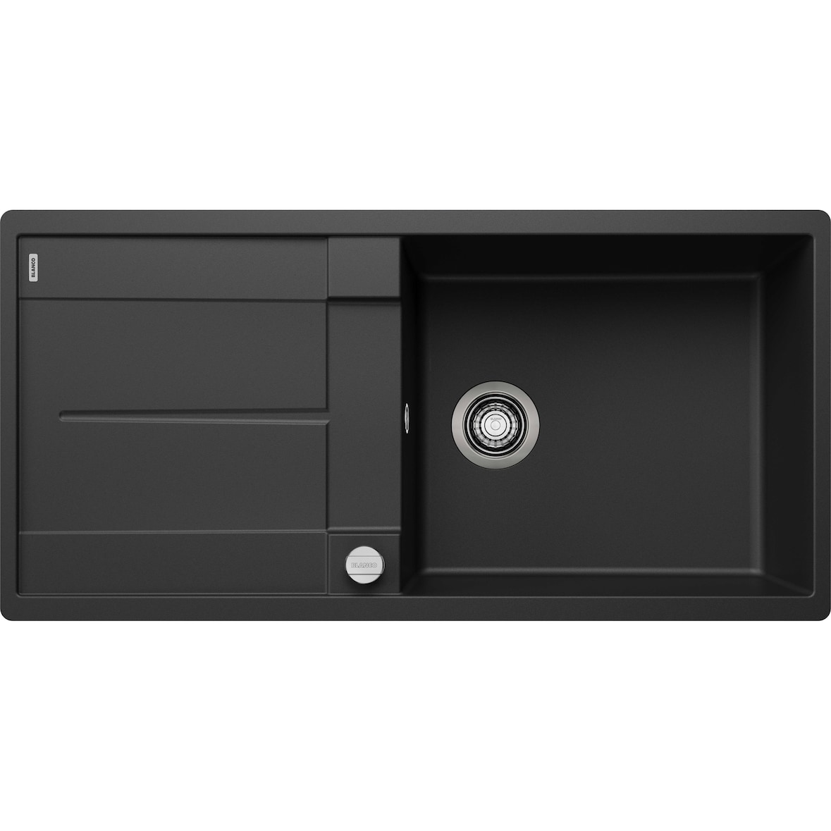BLANCO METRA XL 6 S-F Einbauspüle SILGRANIT schwarz ab 60 cm Excenter