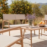 thumbnail of Tuinset voor 4 personen van beige metaal Oviala