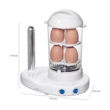 thumbnail of Clatronic HDM 3420 EK N Hot Dog Maschine, 1-14 Würstchen, Kochen von bis zu 6 Eiern, Brötchenhalterung 350W Weiß