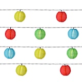 thumbnail of LED Solar Lampionkette 10 bunte Lampions 8 Funktionen 4,5m Garten Balkon