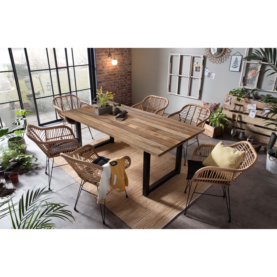 Möbilia Tisch 160x90 cm | Platte Fichte/Tanne | B 160 x T 90 x H 77 cm | natur