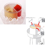 thumbnail of Oranje kunststof SPRIZZER set met 3 glazen voor frisse en sprankelende aperitieven, exclusief Italiaans design – SPRIZZER