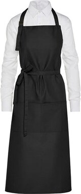 thumbnail of AMSTERDAM - Recycled Bib Apron with Pocket: One Size / White
