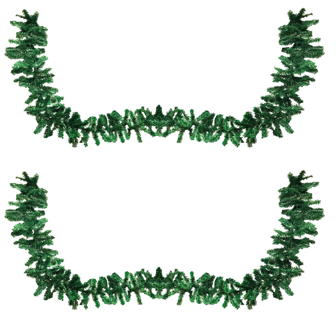 2 Stück Tannengirlande / Künstliche Weihnachtsgirlande 270cm