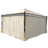 thumbnail of Set van 4 zijwanden voor pergola Cadiz, vervangende zijwand paviljoen 4x4m, polyester ~ crème