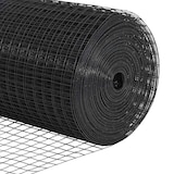 thumbnail of vidaXL Zaunpfosten Grau 25 x 1,6 m (16 x 16 mm Netz) Stahl und PVC