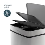 thumbnail of Les Collectors Papelera de Reciclaje N°1010, 64 L (41+11+11) 3 compartimentos, Acero Inoxidable, Cierre Automatico Silencioso, Cesta Organicos de 4L