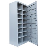 thumbnail of Lüllmann® Verteilerschrank, 2 Abteile, 16 Fächer, 1800 x 740 x 500 mm, lichtgrau
