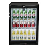 thumbnail of Trasbarra Flaschenregal, 1 Tür, Blech/Aluminium/Glas, 90 x 60 x 52 cm, 180W, luftgekühlt, 138L, schwarz, Polar GL001