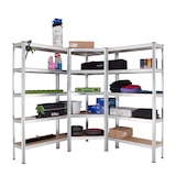 thumbnail of Regalsystem 3-teilig - 1x Eckregal 180x75x75x30x30 cm & 2x Lagerregal 180x90x30 cm 2625 kg