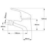 thumbnail of vidaXL Bidet mengkraan chroom