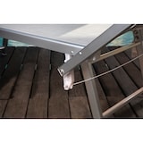 thumbnail of 2 ligbedden met zonnescherm, verstelbare rugleuning, van aluminium en textilene, modern design, duurzaam, ergonomisch, lichtgewicht, opvouwbaar Marina