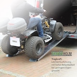 thumbnail of TRUTZHOLM 2 x Auffahrrampe 180 cm Tragkraft 400 kg Stahl grau profiliert Verladerampe Rampe