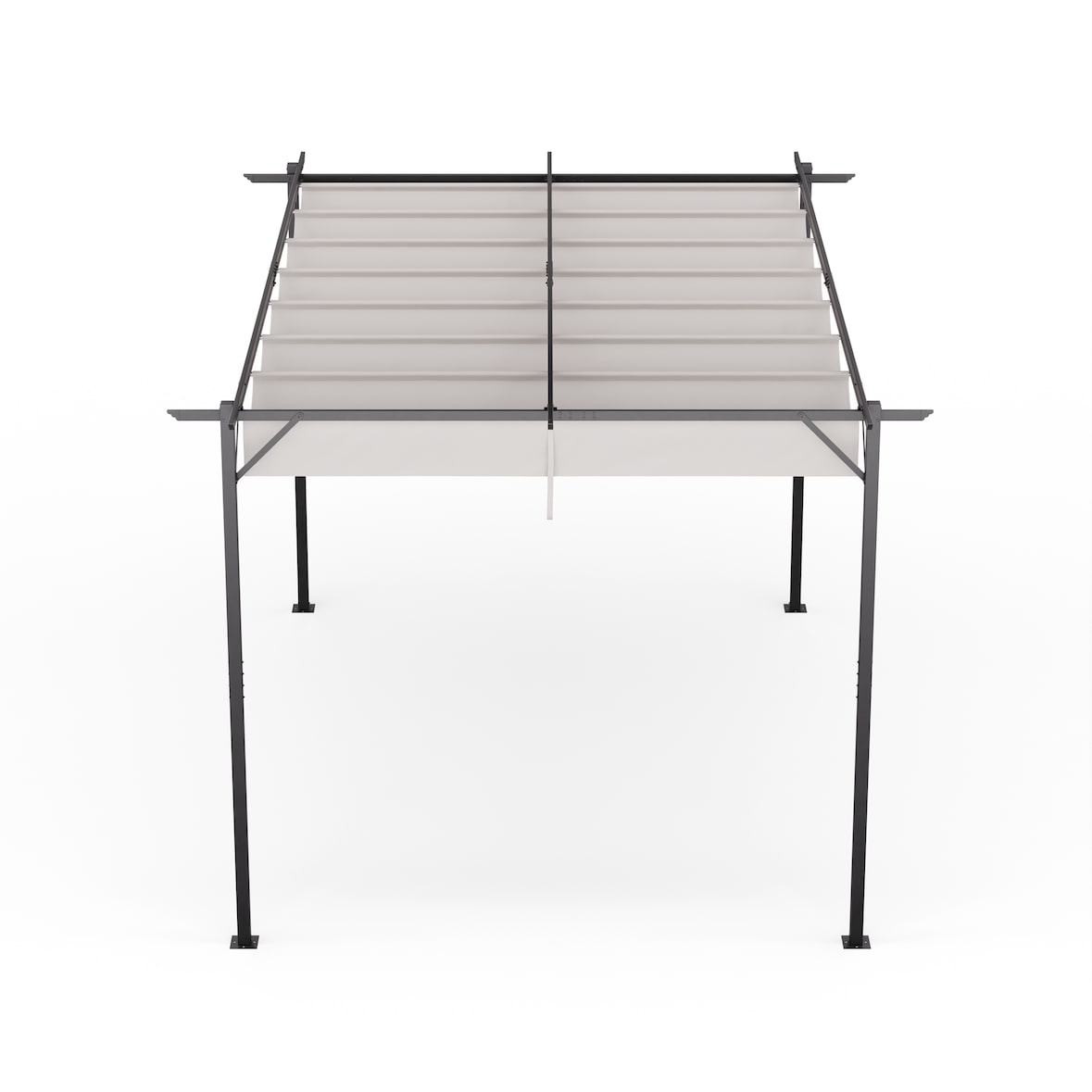 Blumfeldt Pantheon Robust Pergola 3x4m wetterbeständig Stahl pulverbeschichtet Beige