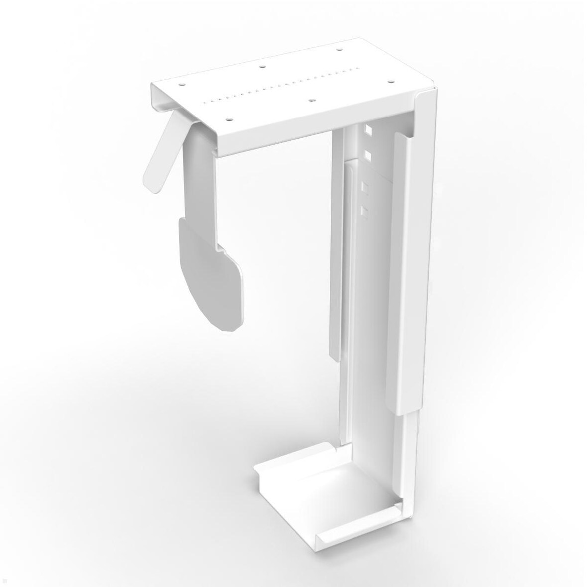 TecLines TPH001W PC Halterung Untertisch 80-220 mm, weiß