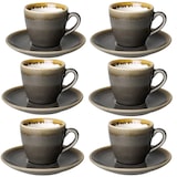 thumbnail of Olympia Kiln Espressotassen + Untertassen Rauch | 8,5cl | Porzellan | 6 Sets
