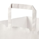 thumbnail of BIOZOYG 250 Stück Tragetasche L 26 x 17 x 25cm Papiertüte reißfest weiß kompostierbar Einkaufstasche Papiertasche Einkaufstüte umweltfreundlich