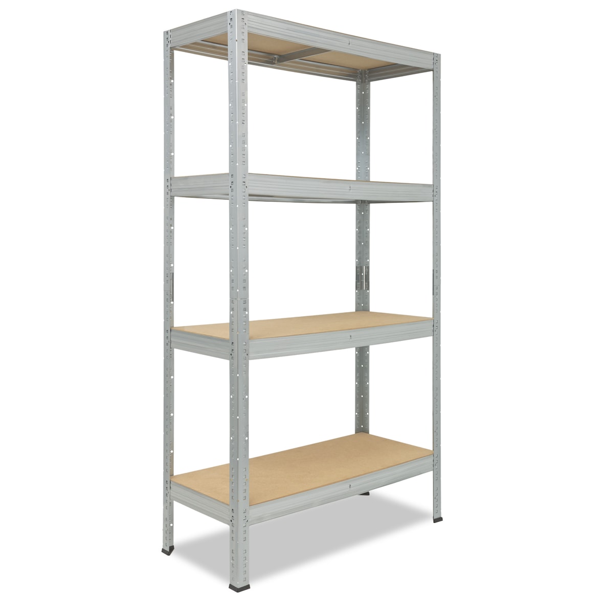 shelfplaza PRO 200x120x60 cm Schwerlastregal in verzinkt mit 4 Böden und 200 kg Traglast pro Boden