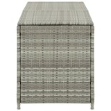 thumbnail of Helloshop26 - Cassetta portaoggetti per mobili da giardino in resina intrecciata 200 x 50 x 60 cm grigio 02_0013122