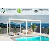 thumbnail of Weide Deluxe | Pergola Voll Aluminium freistehend | 3 x 6 M | Lamellendach weiß