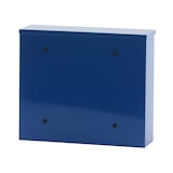 thumbnail of PROREGAL Wandbriefkasten Granadan aus Stahl mit Einwurfsklappe | HxBxT 31,5x36x11cm | Einwurföffnung 32x4cm | Blau