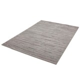 thumbnail of Tapis rectangulaire à poils ras motif uni gris 160 x 230 cm - Oviala
