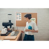 thumbnail of Tablón de anuncios de corcho antimicrobiano* Maya de Bi-Office, de 200 x 100 cm, de superficie de corcho, con marco de aluminio blanco