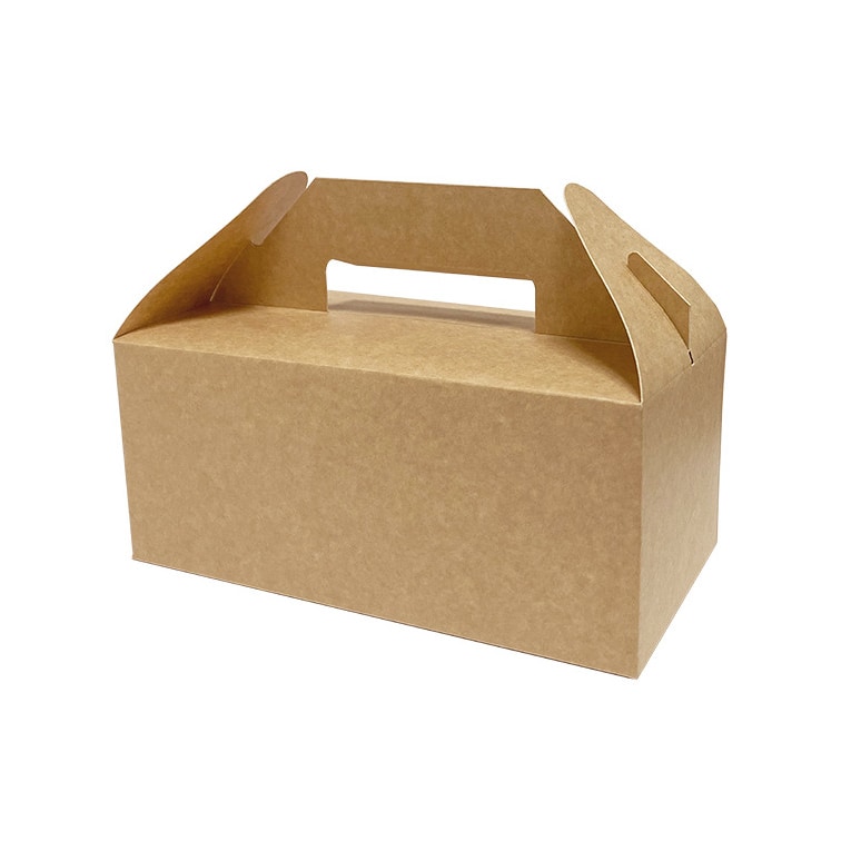 MONOUSO - Kraft Kartonnen Picknickdoos 228x122x97mm (125 Stuks)