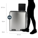 thumbnail of Les Collectors N°904 - Poubelle de tri à pédale 2 x 30L, inox edition