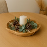 thumbnail of WellHome - Cuenco de madera de raíz de teca 30x30x4cm