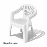 thumbnail of Stapelstuhl Bistrostuhl Gartenstuhl Outdoor ALTEA Weiß Kunststoff