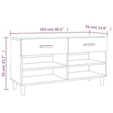 thumbnail of vidaXL Schuhschrank Sonoma-Eiche 102x35x55 cm Holzwerkstoff