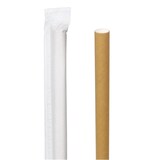 thumbnail of MONOUSO - Cannuccia Dritta Carta Kraft Imbustata Ø8mm 24cm (100 Pezzi)