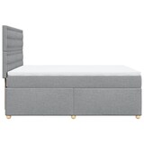 thumbnail of vidaXL Boxspringbett mit Matratze Hellgrau 140x190 cm Stoff