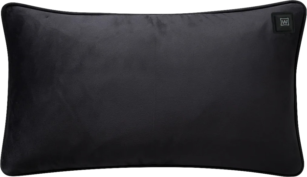Kabelloses Heizkissen mit Akku (10.000mAh) - Samt Schwarz - Wärmekissen 50x30cm inkl. 2,5m USB-Kabel