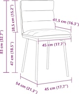 thumbnail of vidaXL Esszimmerstühle 4 Stk. Dunkelgrau Samt