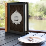 thumbnail of Securit® Holzserien-Speisekartenhalter Einsätze - Beidseitig A4 - 5er Set