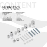 thumbnail of LuxeBath Badheizkörper Iron EM 600×1600 mm Chrom, Seitenanschluss Durchgang-Boden, Thermostat, Design Heizkörper Handtuchtrockner Heizung