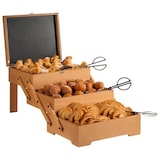 thumbnail of APS Buffetbox van lichtgekleurd eikenhout, 70,5 cm x 37 cm, H: 53,5 cm, incl. beschrijfbare onderkant deksel