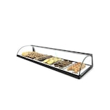 thumbnail of Vitrine neutre à poser - 1 niveau - 1190 mm - verre trempé - E6 | Sayl Barcelona - Sans lumière LED