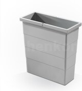 thumbnail of Hailo 12 Liter Inneneimer 1122459 hellgrau 320 x 141 x 350 mm 2 Henkel