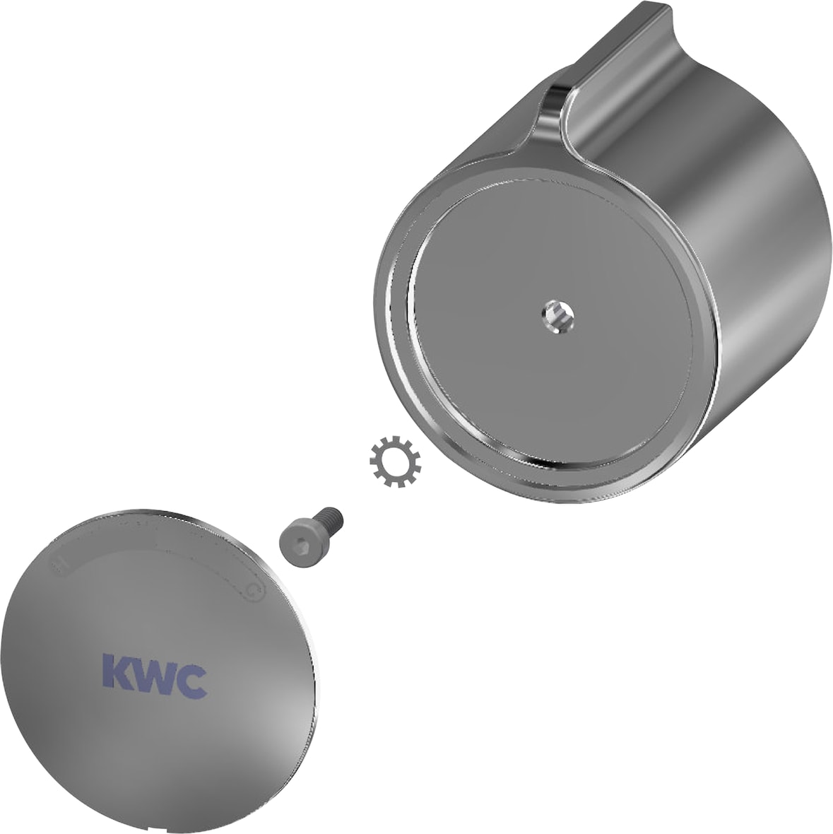 KWC Temperaturwahlgriff, F3, Metall, 2030048766