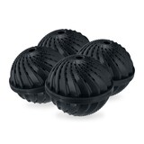 thumbnail of Relaxdays Waschball 4er Set, Waschkugel für Waschmaschine, ökologisch, hautfreundlich, Waschen ohne Waschmittel, schwarz